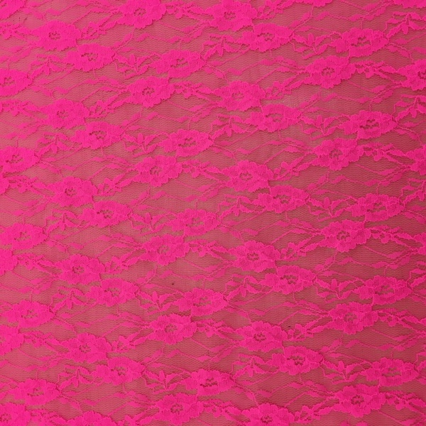 Stretch Lace Bright Pink